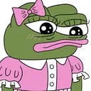 Just a Girl  🎀 Girly Pepe Emoji ● Cute Emote