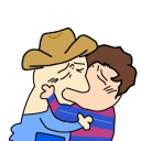 67 gay men + women making out 😛