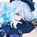 𝜗ৎ ﹒ /fontaine >⩊< 🌊 social • gwys • genshin༄.° Discord server icon