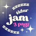 Tidur jam 3 pagi
