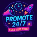Promote 24/7 | Free Sub4Sub