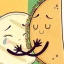 Arepa con taquito :3