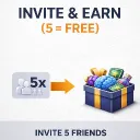 Invite & Earn (5 = Free)