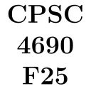 CPSC 4690/5690 Fall 2025