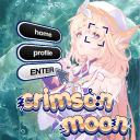 ೀ゛ Crimson Moon 🌊 ◞ summer◞ gaming◞ social Discord server logo