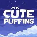 Cute puffins