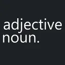 adjective noun.