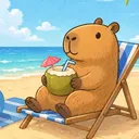 Capybara Morning