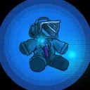 Blue cameraman