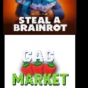 Grow a garden & Steal A Brainrot market
