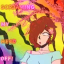  「SCR3AMING MY HE4D 0FF!」 Discord Server Icon