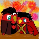 red birds' nest