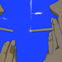 Faded puff pit