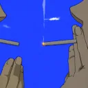 Faded puff pit server icon