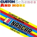 Custom NASCAR scheme hub