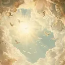 Equal to the heavens