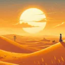 Golden desert