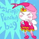 Shrimpo's punching bag