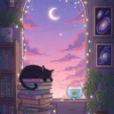  𝐓𝐡𝐞 𝐜𝐚𝐭 𝐜𝐚𝐟𝐞  Discord Server Icon