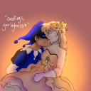 The jester and princess Discord server icon