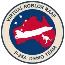 Virtual Roblox RAAF F-35A Demo Team