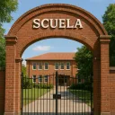 SCUELAの入り口
