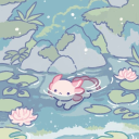 ⟬∘˙܀ 𝓐𝓧𝓞𝓛𝓞𝓣𝓛 ܀˙∘⟭ Discord server icon