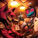 ⌖₊˚.⋆☾ ⛧ AudioVisual ⛧ ϟ ˖ ݁ 𖥔. Discord server icon