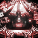 ⭑𓂃 the runaway circus. 16+. Discord server icon