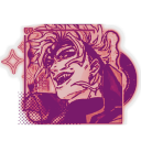 ꒰ ͜͝  ͜͝ | ͜͝ ּ𓏼 ̣̣̥    " THE WORLD!" 𓏼˚̣̣̣࿔◌ ͡꒱₊ Discord server icon