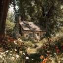 cottage in the woods