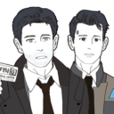 ⟢　and　the　world　goes　blind.　/　HR x DBH RP Discord server icon