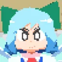 Cirno runs a boulder