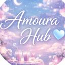 Amoura Hub 🩵 | Social hub • 18+ • Hangout • Dating relationship • Active Vcs • SFW • Chill Discord server logo