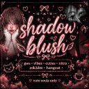 U´ᴥ`U ·–· sнα∂σw ɓℓυsн ˚ ♡ ˚₊‧꒰ა໒꒱ ‧₊˚ • gws • vibes • cuties • nitro • ask2dm •  hangout 🎀 Discord server icon