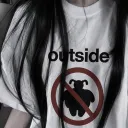 Outside.