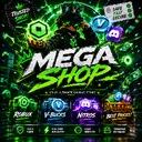 Mega Shop - Cheap robux,Vbucks,nitro,valo points and more...