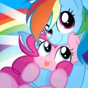 pinkiedash irl looking 🌈🧁 discord icon