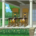 Porch of Geese
