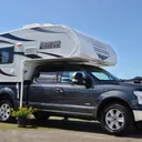 Cat's Uncle's Camper with His F-150