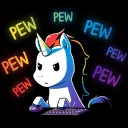 Licorne Paillettes Gaming