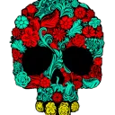 Painted Skull
