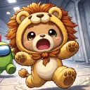 Bears in Lion Costumes