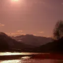 sunset arrives
