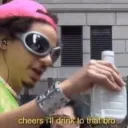 getting drunk with friends