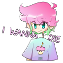 I wanna DIE icon