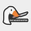 Peace was never an option ðŸ¦¢ðŸ”ª Server Icon