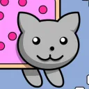 Nyan cats litter box