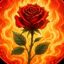 The Flaming Rose