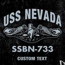 『 USS Nevada: Nuclear Submarine SSBN-733 』 Discord Server Icon